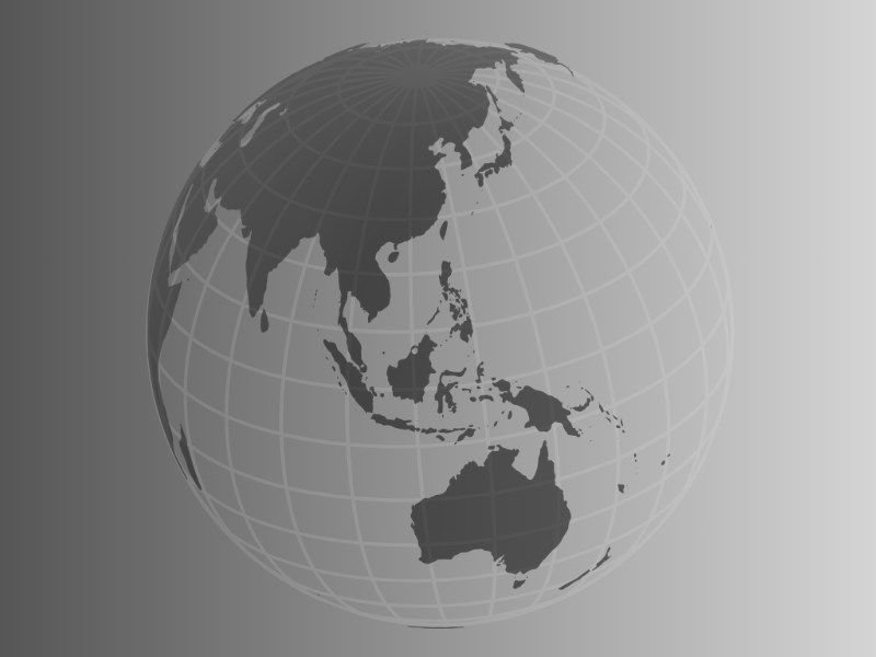 Asia globe